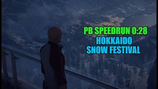 Hitman 2 Hokkaido Snow Festival SASO Speedrun 028 [upl. by Charles]