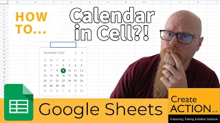 Add a clickable CALENDAR in cells in Google Sheets [upl. by Anemix]