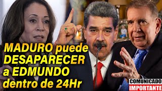 🚨KAMALA HARRIS manda ULTIMÁTUM a MADURO si TOCA a EDMUNDO [upl. by Yrellih]