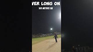 100 meters six to a left arm orthodox spinner over long on cricket cricketlover frontfootdrive [upl. by Callan]