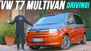 allnew VW Multivan T7 driving REVIEW 2022 Volkswagen Microbus PHEV [upl. by Lattimer112]