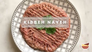 How to Make Lebanese Kibbeh Nayeh Raw Kibbeh [upl. by Errol556]