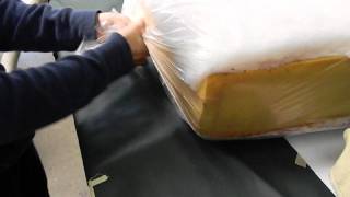 How to Insert Foam into a Cushion Casing [upl. by Aohsoj317]