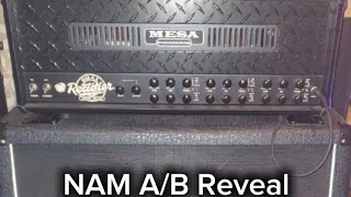 Neural Amp Modeler AB Test Reveal  Mesa Dual Rectifier Multiwatt Marshall 1960A 4X12 Eminence DV77 [upl. by Dixie]