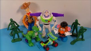 1999 DISNEYS TOY STORY 2 SET OF 20 McDONALDS HAPPY MEAL MOVIE COLLECTION TOYS VIDEO REVIEW [upl. by Elyod433]