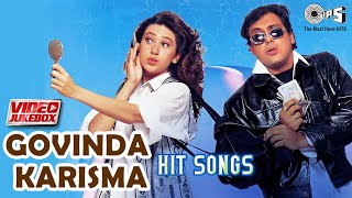 Govinda amp Karisma Kapoor Super Hit Songs  Video Jukebox  90s Hits  Govinda Karisma Dance Hits [upl. by Tteve115]