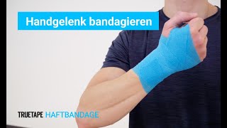 TRUETAPE® Handgelenk bandagieren  Anleitung mit der Haftbandage [upl. by Malloy]