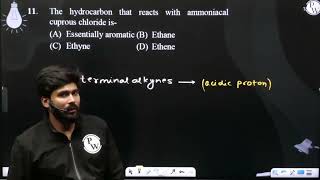 The hydrocarbon that reacts with ammoniacal cuprous chloride is [upl. by Ramo]