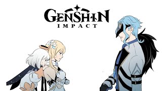 Youre Hard Enough Genshin Impact Comic Dub [upl. by Labinnah385]