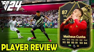 87 IF Cunha Player Review  EA FC 24 [upl. by Arayc134]