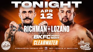 BKFC Fight Night CLEARWATER  FREE LIVE EVENT [upl. by Lisha321]