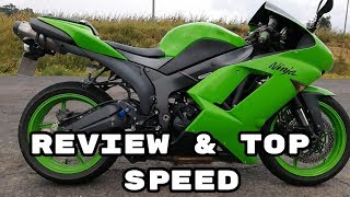 kawasaki zx6r 600cc Review amp Top speed [upl. by Lotson]