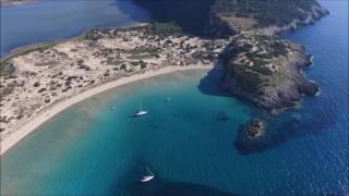 Voidokoilia and Xrisi akti beach Messinia Greece [upl. by Shirberg]