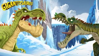 Giganto saves the dinos from Spino  WINTER Compilation  Gigantosaurus in English [upl. by Htor]