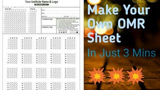 OMR Sheet Checking Process  Live Demo  Know Facts and Process by Mentors 36 [upl. by Nale]