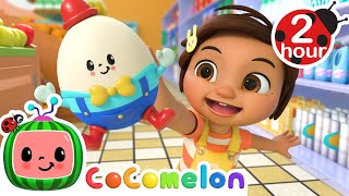 Humpty Dumpty Grocery Store  Wheels on the Bus and MORE CoComelon Nursery Rhymes amp Kids Songs [upl. by Ycram]