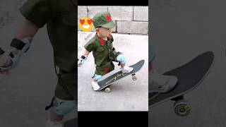 😘 cute little boy is skatingshortvideo youtubeshorts viral [upl. by Iznik]