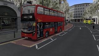 OMSI 2  AlexanderDennis Enviro 400 MMC London Spec  Route 68  London Add On  Lets Play  HD [upl. by Tadeas]