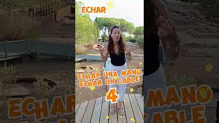 🤔Verbo del Día🤔 🔍💤ECHAR 🤝❗💔 verboechar verbo aprendeespañol verbos clasesdeespañol español [upl. by Edaj]