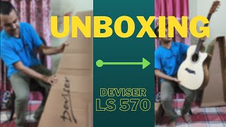 UNBOXING  Deviser LS 570  Acoustic Guitar [upl. by Eenej531]