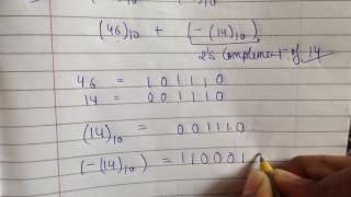 binary subtraction using 2s complement [upl. by Zacharie]