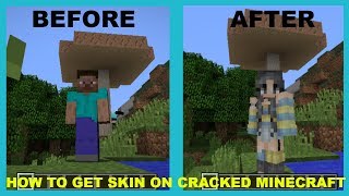 How To Get A Skin On Minecraft Singleplayer FOR CRACKED PLAYERS ONLY [upl. by Liddie717]