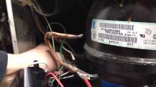 How To Fix Refrigerator Compressor That Wont Start Up Or Cool Refrigerator Bad Hard Start [upl. by Cicero]