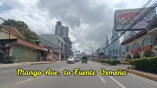 Driving from Mango Ave to Fuente Osmeña Circle  Cebu City Philippines [upl. by Alamak]