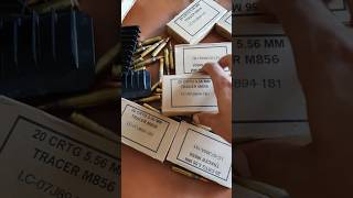 Nato Tracer rounds 5 56×45M856 Ammo [upl. by Aniuqahs911]