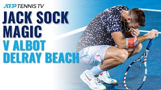 Jack Sock Brilliance in Emotional Victory vs Albot  Delray Beach 2020 Highlights [upl. by Adnilahs]