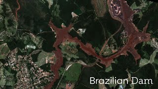 Failure of Fundão Dam Brazil  Geospatial Insight [upl. by Yrhcaz223]