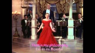 Judy Garland  I dont care English and Spanish Lyrics [upl. by Elfreda]