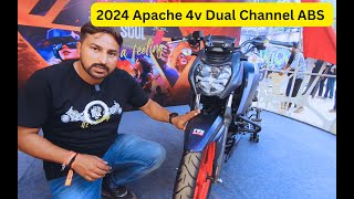 2024 TVS Apache RTR 160 4V Dual Channel ABS Exclusive [upl. by Larkin]