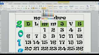 Tutorial de word  Cómo crear un calendario con tablas [upl. by Chaiken450]