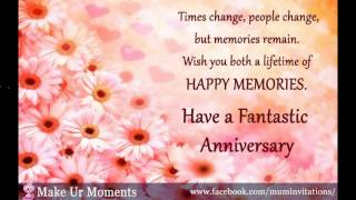 BEST HAPPY ANNIVERSARY WISHES FOR COUPLE [upl. by Ahseital]