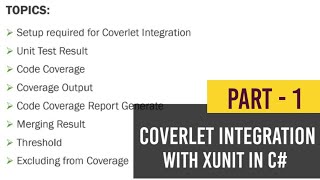 Coverlet Integration with xUnit in c  Part  1  xUnit Test Cases [upl. by Ardel]