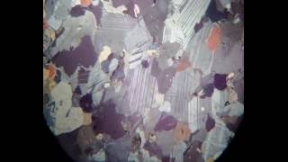 PLAGIOCLASE thin section under Polarizing Microscope [upl. by Val679]