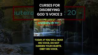 CURSES FOR DISOBEYING GODS VOICE 2 SHORTS 148 TRUTH [upl. by Stewart]