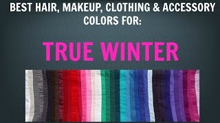 Winter Color Palette Best Hair Makeup Outfit Colors  Cool Skin Tone  Undertone  Color Analysis [upl. by Ahsik]