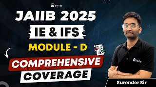 Complete IE amp IFS for JAIIB Exam  IEIFS Complete Syllabus Coverage Classes  Free IE and IFS EduTap [upl. by Netnert429]