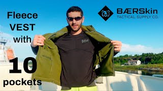 Mens BEST FLEECE Vest for work–BAERskin VEST reviewmensfashion mensweartacticalvesttravelwork [upl. by Loutitia]