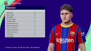 GAVI Base copy face eFootball PES 2021 [upl. by Tecu]