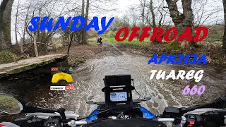 Sunday Trail Belgium on Aprilia Tuareg 660 engine sound no music [upl. by Obara34]