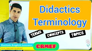 Didactics Terminology  Terms Related to the Didactics of Teaching English [upl. by Waine]