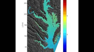 Canary Islands tsunami simulation wave entering Chesapeake [upl. by Eddra]