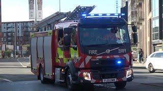 TWO TONES Eccles Pump Responding  Greater Manchester Fire And Rescue Service [upl. by Idnib]